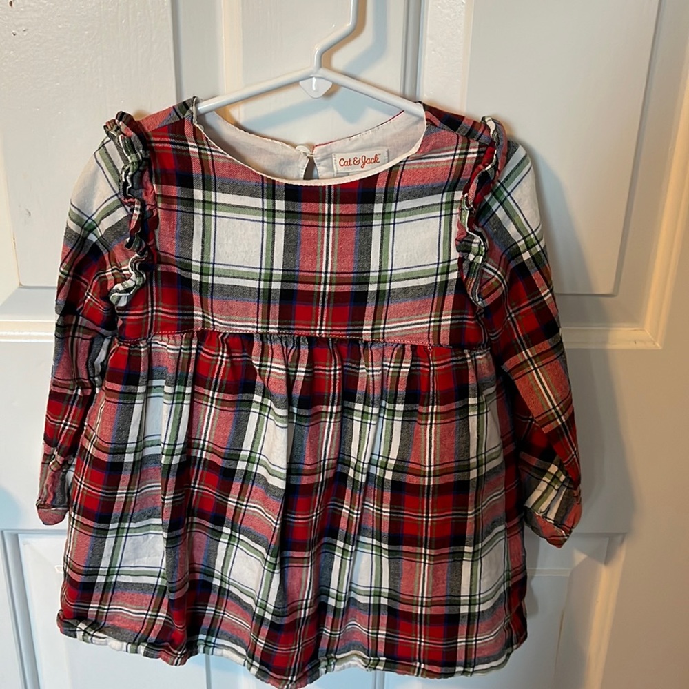 Plaid flannel cat and jack dress